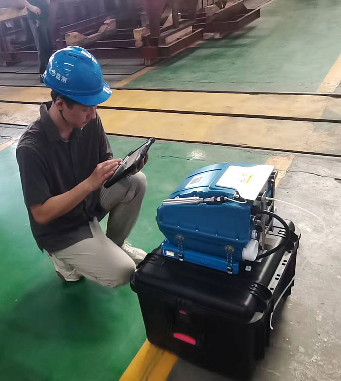 長沙水泵廠非甲烷總烴濃度現(xiàn)場測試
